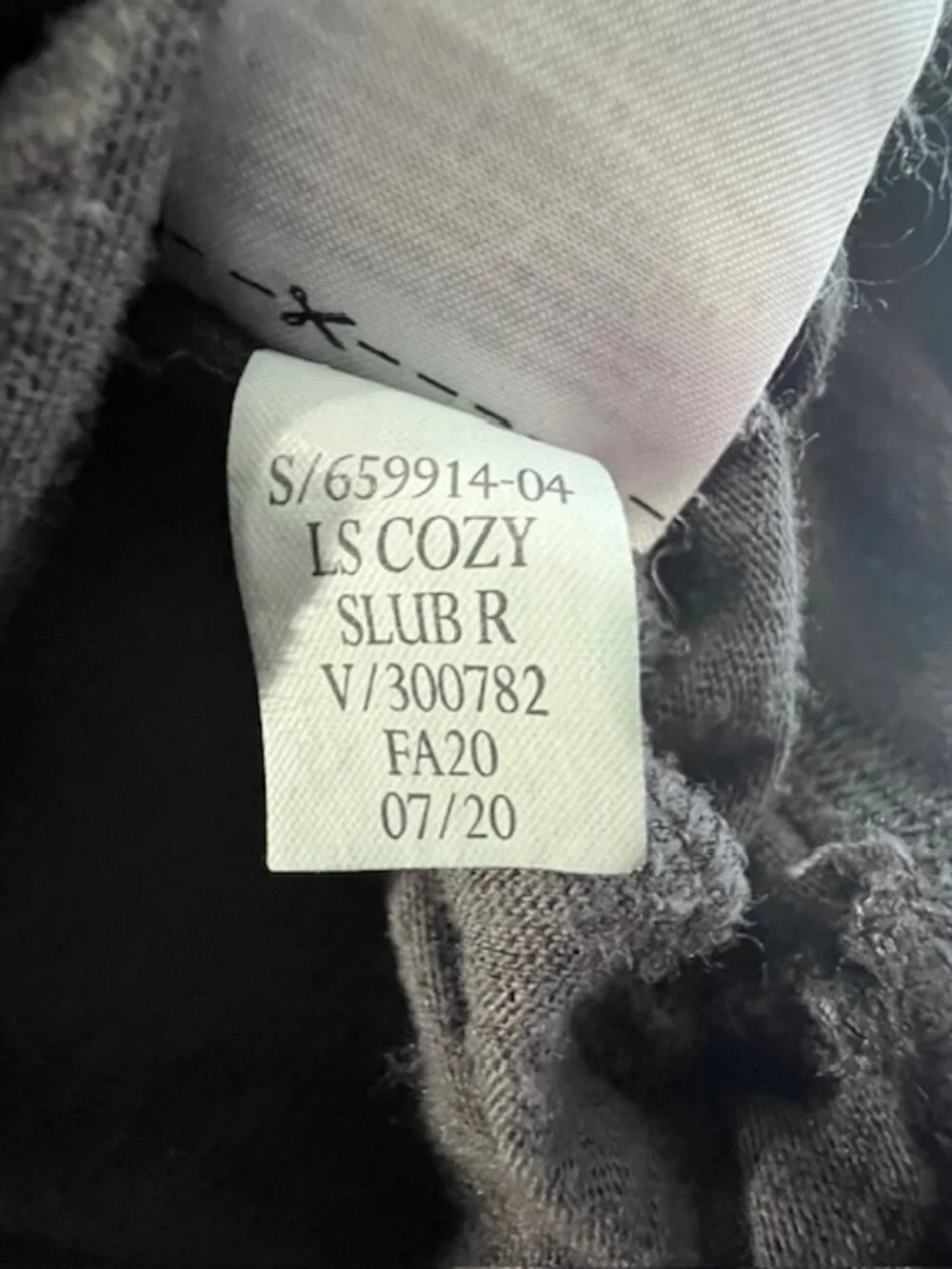 Banana Republic‎ Cozy Slub grey t-shirt raglan sleeves crew neck size Men's XL